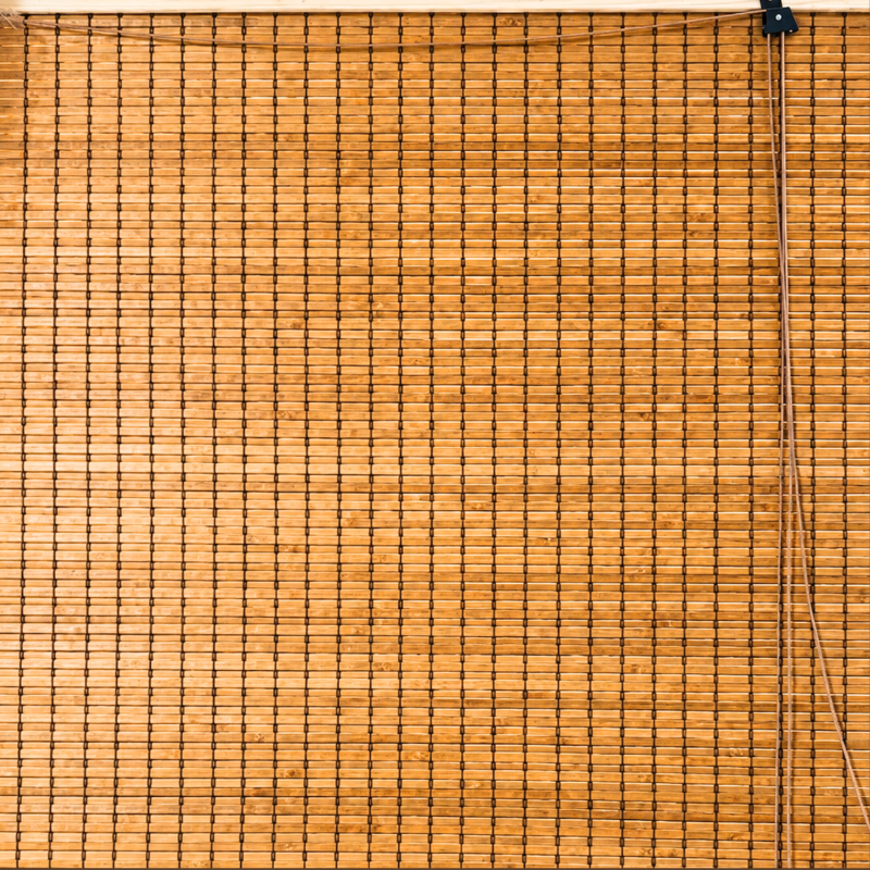 Carbonized Bamboo Roller Blinds
